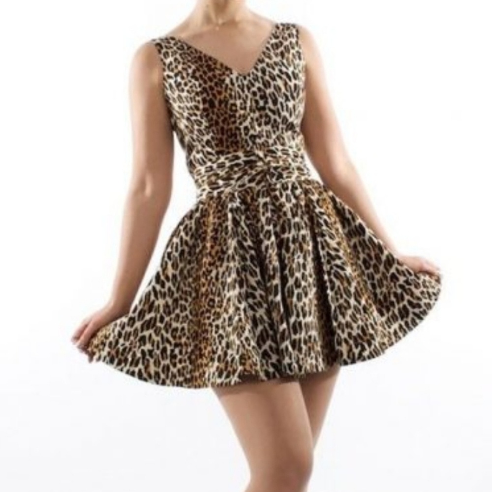 Trashy diva leopard print ballerina dress